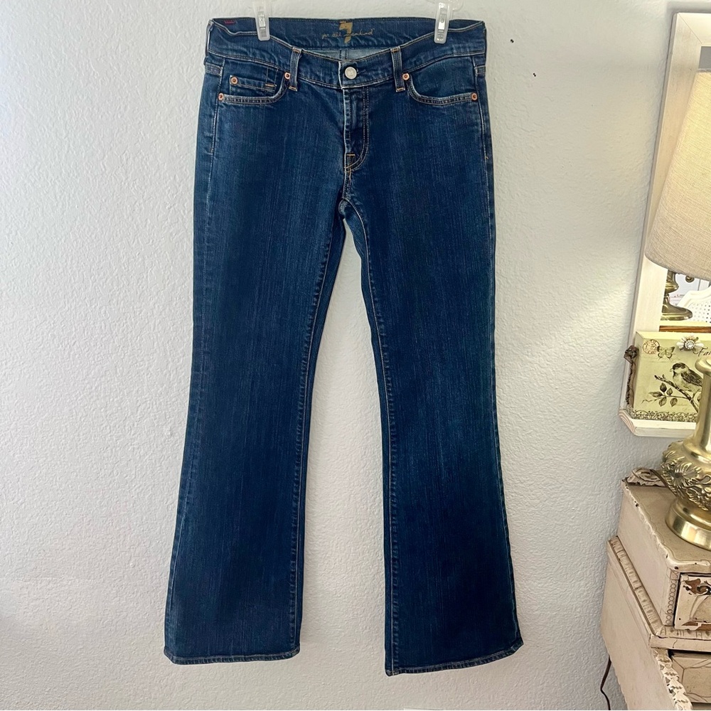 7 For All Mankind Dark Wash Flare Jeans Size 29